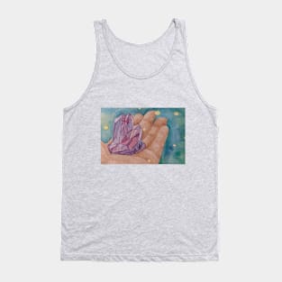 crystal in watercolor Tank Top